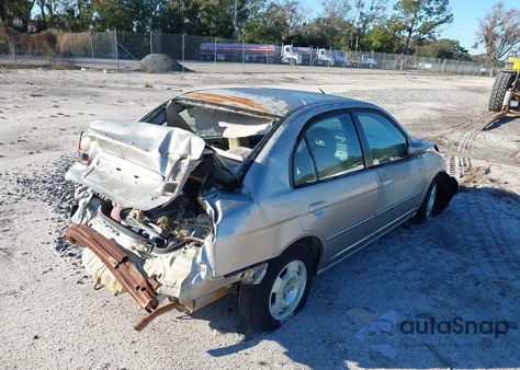 2003 Honda Civic Hybrid из США, поврежденный, VIN JHMES96633S020685